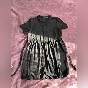 SOLD.  WIDOW Dolls kill Sheer Black Peter Pan Collar Mini Dress 1x